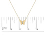 Collar con colgante de mariposa con detalle de diamante en vermeil de oro, foto 5