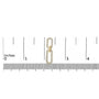 1/10 Ct. T.W. Diamond Bold Paperclip Earrings in Gold Vermeil, photo 5
