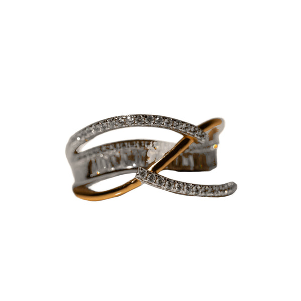 Anillo Madonna con zirconias cúbicas, foto 1