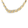 Collar con colgante Riviera llamativo con diamantes de 1 ct. p.t. en oro amarillo de 10K, foto 4