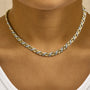 Collar con colgante Riviera llamativo con diamantes de 1 ct. p.t. en oro amarillo de 10K, foto 3