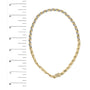 Collar con colgante Riviera llamativo con diamantes de 1 ct. p.t. en oro amarillo de 10K, foto 5