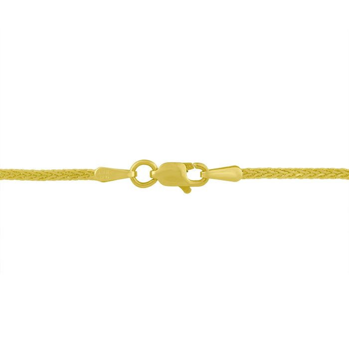 2 Ct. T.W. Princess-Cut Diamond Flared and X-Station V Shaped Franco Chain Statement Necklace in 14K Yellow and White Gold, photo 5