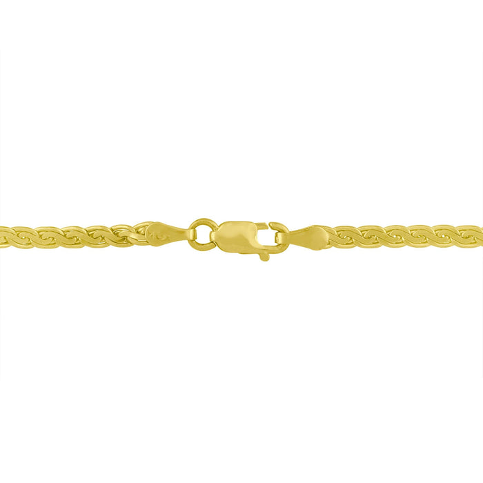 Collar con colgante en forma de V de canal con diamantes de 1/4 ct. p.t. en oro amarillo y blanco de 14K, foto 5
