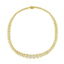 Collar Riviera graduado con diamantes talla redonda brillante de 4 ct. p.t. en oro amarillo de 10K, foto 1