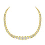 Collar Riviera graduado con diamantes talla redonda brillante de 4 ct. p.t. en oro amarillo de 10K, foto 2