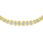 Collar Riviera graduado con diamantes talla redonda brillante de 4 ct. p.t. en oro amarillo de 10K, foto 4