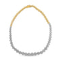 Collar Riviera pavé certificado IGI con diamantes talla redonda de 14 3/4 ct. p.t. en oro amarillo de 14K, foto 1