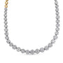 Collar Riviera pavé certificado IGI con diamantes talla redonda de 14 3/4 ct. p.t. en oro amarillo de 14K, foto 4