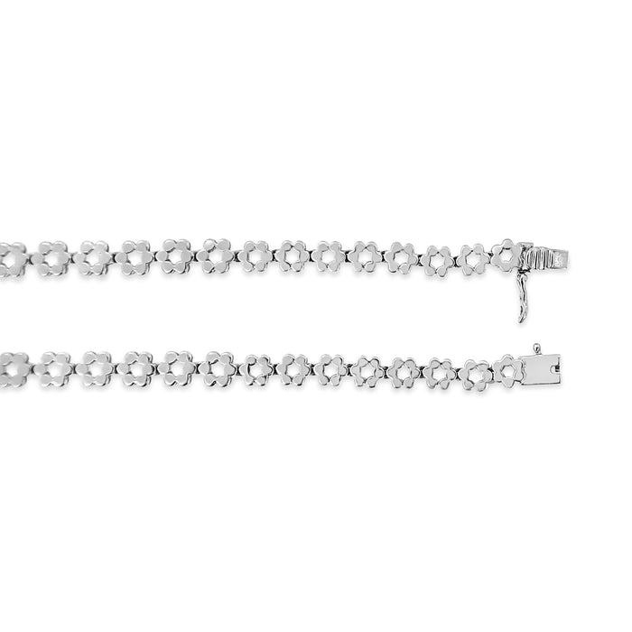 8 Ct. T.W. IGI Certified Pavé-Set Round-Cut Diamond Cluster Graduating Riviera Statement Necklace in 14K Gold, photo 4
