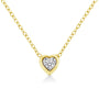 1/10 Ct. T.W. Miracle-Set Round Diamond Pendant Necklace in 10K Gold-Plated Sterling Silver, photo 4
