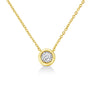1/10 Ct. T.W. Miracle-Set Round Diamond Pendant Necklace in 10K Gold-Plated Sterling Silver, photo 2