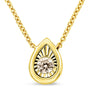 1/10 Ct. T.W. Miracle-Set Round Diamond Pendant Necklace in 10K Gold-Plated Sterling Silver, photo 21