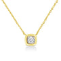 1/10 Ct. T.W. Miracle-Set Round Diamond Pendant Necklace in 10K Gold-Plated Sterling Silver, photo 5