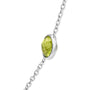 Collar ajustable de 7 estaciones de bisel con piedras preciosas mixtas creadas en laboratorio en oro blanco de 14K, foto 4
