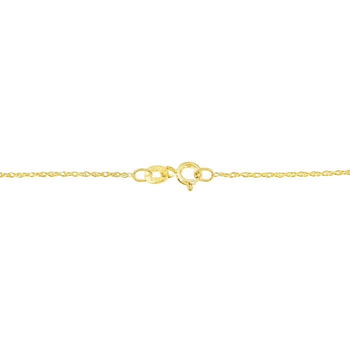 Collar con colgante de gota de 3 piedras con diamantes talla princesa de 1/5 ct. p.t. en oro de 10K, foto 3