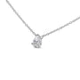 Collar con colgante solitario en forma de pera con diamante en oro blanco de 14K, foto 7