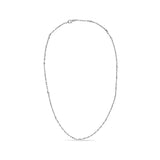 1 Ct. T.W. Bezel-Set Diamond 11 Station Necklace in 14K White Gold