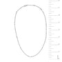 Collar de 11 estaciones de bisel con diamantes de 1 ct. p.t. en oro blanco de 14K, foto 6