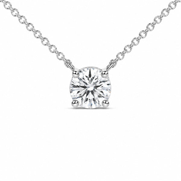 1 Ct. T.W. Lab-Grown Diamond Solitaire Pendant in 14K White Gold, photo 2