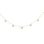 2 Ct. T.W. Diamond Cluster Station Necklace in 14K Yellow Gold, photo 1