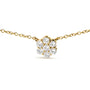 2 Ct. T.W. Diamond Cluster Station Necklace in 14K Yellow Gold, photo 2