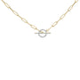 1/4 Ct. T.W. Diamond Toggle Clasp Paperclip Link Necklace in 14K Yellow Gold, photo 1
