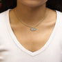 1/4 Ct. T.W. Diamond Boss Pendant Necklace in 14K Yellow Gold-Plated Silver, photo 3