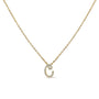 Diamond Accent A-Z Initial Script Style Pendant Necklace in 10K Yellow Gold, photo 23