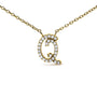 Diamond Accent A-Z Initial Script Style Pendant Necklace in 10K Yellow Gold, photo 36