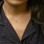 Diamond Accent A-Z Initial Script Style Pendant Necklace in 10K Yellow Gold, photo 58