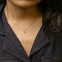 Diamond Accent A-Z Initial Script Style Pendant Necklace in 10K Yellow Gold, photo 57