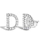 1/10 Ct. T.W. Diamond Initial a to Z Stud Earrings in 10K White Gold, photo 49