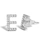 1/10 Ct. T.W. Diamond Initial a to Z Stud Earrings in 10K White Gold, photo 48