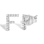1/10 Ct. T.W. Diamond Initial a to Z Stud Earrings in 10K White Gold, photo 47