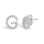 1/10 Ct. T.W. Diamond Initial a to Z Stud Earrings in 10K White Gold, photo 46