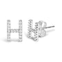 1/10 Ct. T.W. Diamond Initial a to Z Stud Earrings in 10K White Gold, photo 45