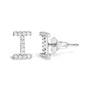 1/10 Ct. T.W. Diamond Initial a to Z Stud Earrings in 10K White Gold, photo 44