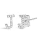 1/10 Ct. T.W. Diamond Initial a to Z Stud Earrings in 10K White Gold, photo 43