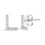 1/10 Ct. T.W. Diamond Initial a to Z Stud Earrings in 10K White Gold, photo 41