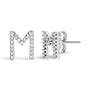 1/10 Ct. T.W. Diamond Initial a to Z Stud Earrings in 10K White Gold, photo 40