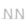 1/10 Ct. T.W. Diamond Initial a to Z Stud Earrings in 10K White Gold, photo 13