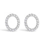 1/10 Ct. T.W. Diamond Initial a to Z Stud Earrings in 10K White Gold, photo 12
