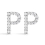 1/10 Ct. T.W. Diamond Initial a to Z Stud Earrings in 10K White Gold, photo 11