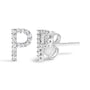 1/10 Ct. T.W. Diamond Initial a to Z Stud Earrings in 10K White Gold, photo 37