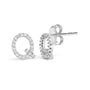 1/10 Ct. T.W. Diamond Initial a to Z Stud Earrings in 10K White Gold, photo 36