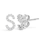 1/10 Ct. T.W. Diamond Initial a to Z Stud Earrings in 10K White Gold, photo 34