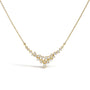 1/2 Ct. T.W. Diamond Scattered V Necklace in 14K Yellow Gold, photo 1