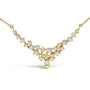 1/2 Ct. T.W. Diamond Scattered V Necklace in 14K Yellow Gold, photo 2