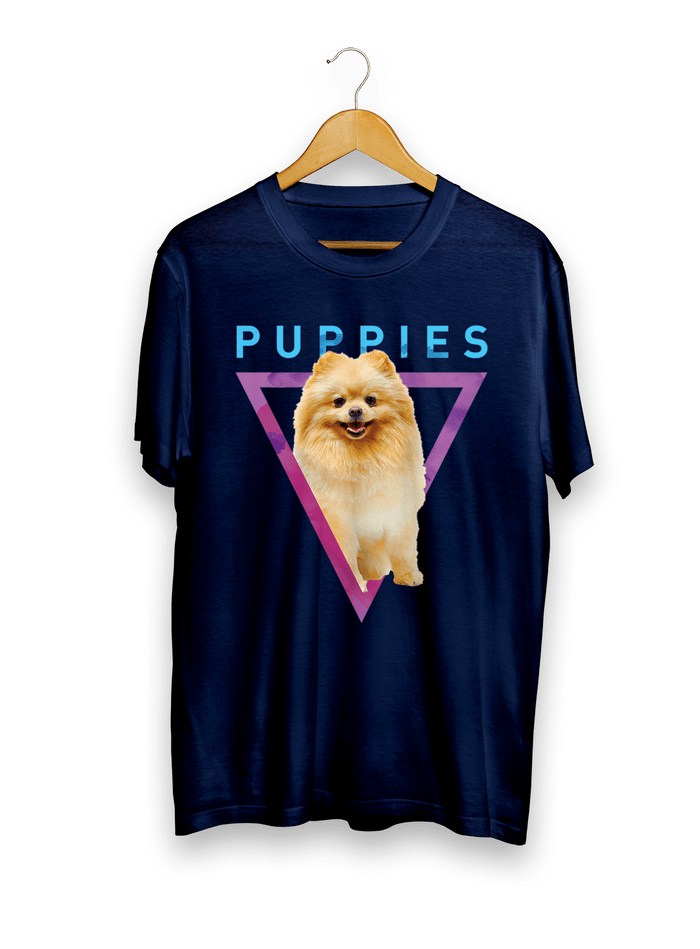 Pom Pom Unisex Tee in black